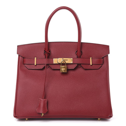 Hermes Epsom Birkin 30 Rouge Grenat 1 of 33