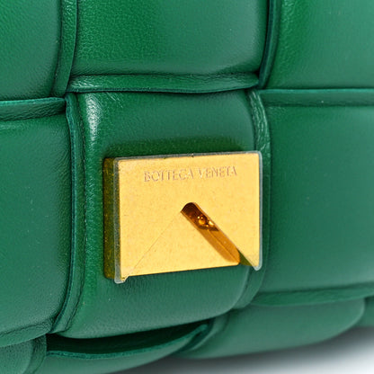 Bottega Veneta Lambskin Maxi Intreccio Padded Chain Cassette Crossbody Bag Racing Green 9 of 13