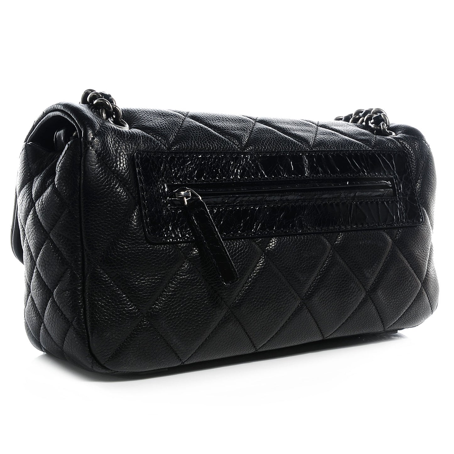 Caviar Quilted Coco Casual Flap Black