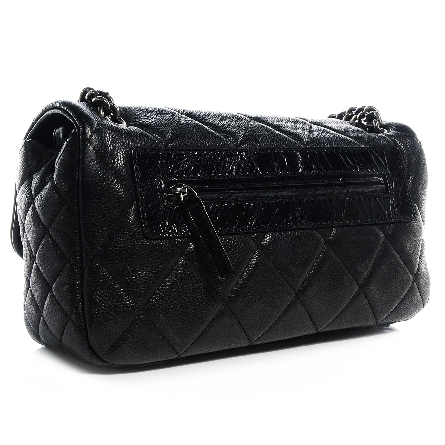 Chanel Caviar Quilted Coco Casual Flap Black 3 of 7