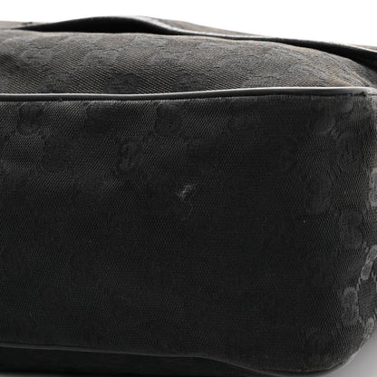 Gucci Monogram Web Medium Flap Messenger Black 11 of 11