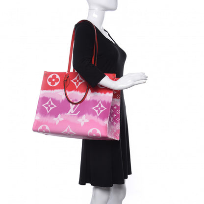 Louis Vuitton Monogram Escale Onthego GM Rouge 2 of 10