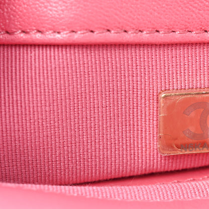 Chanel Lambskin Plexiglass Quilted Coco Love Mini Flap Pink Pink 7 of 11