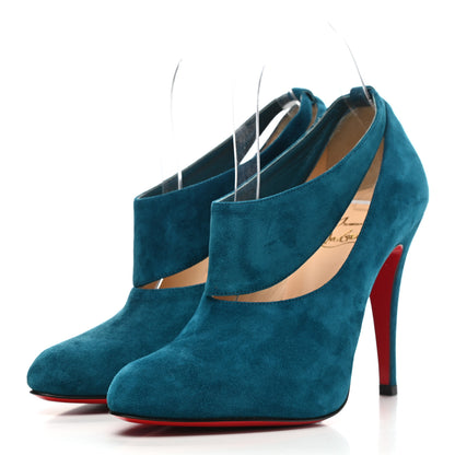 Christian Louboutin Veau Velours Miss Zorra 100 Pumps 37 Peacoock 3 of 9