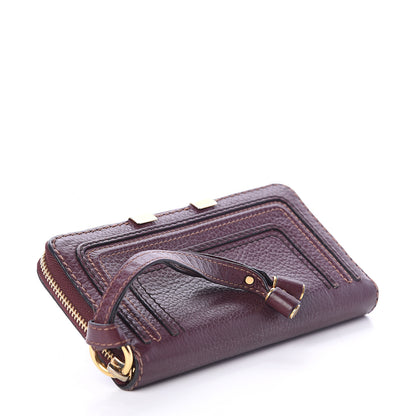 Chloe Grained Calfskin Marcie Long Zip Around Wallet Dark Velvet 3 of 5
