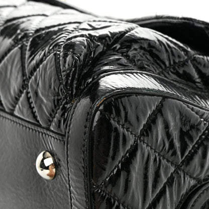 Chanel Patent Quilted Day Glo Flap Bag Black 14 of 22