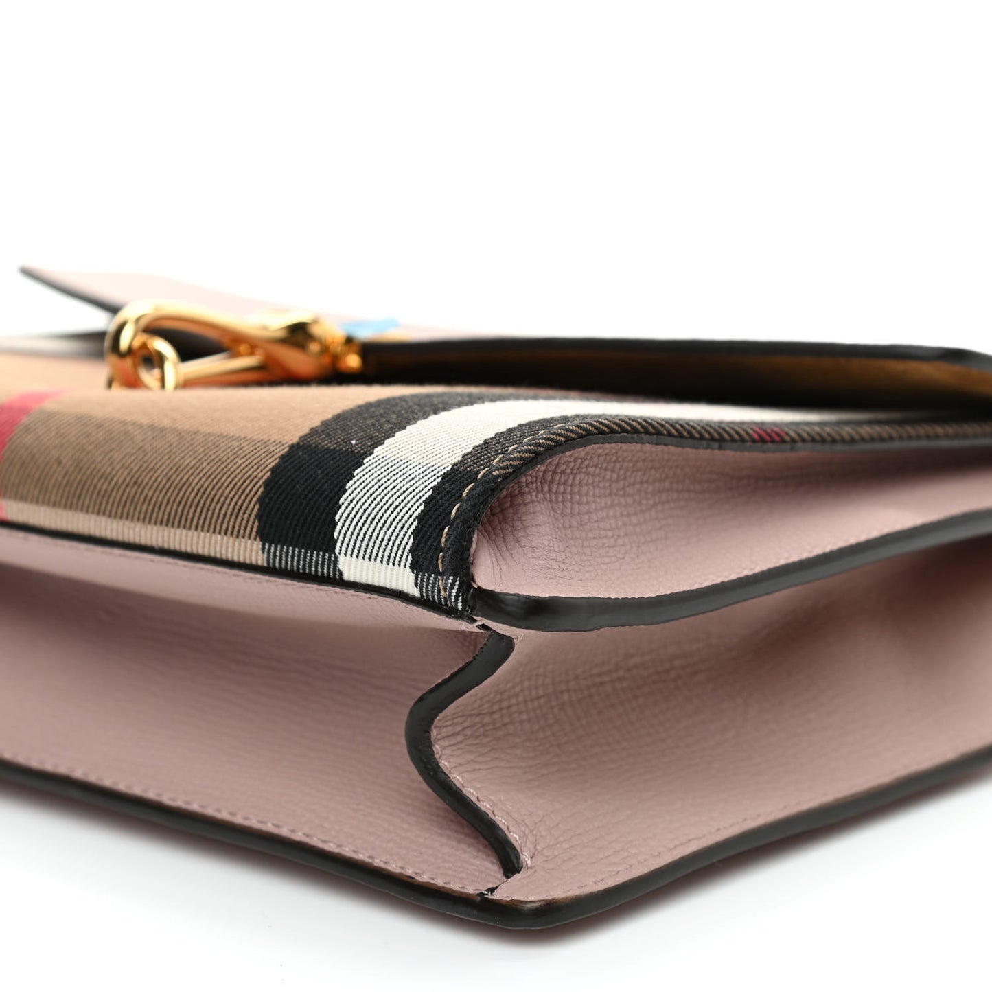 Derby Calfskin House Check Small Macken Crossbody Bag Pale Orchid