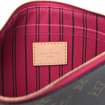 Louis Vuitton Monogram Neverfull MM GM Pochette Pivoine 6 of 7