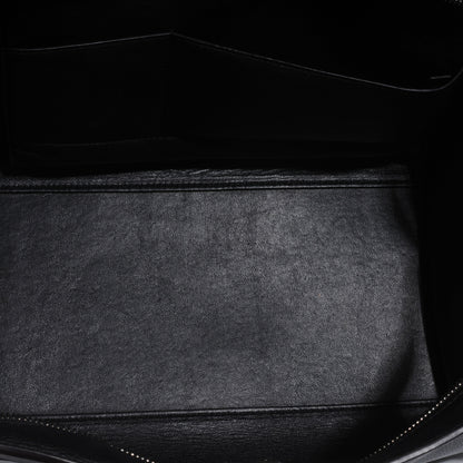 Celine Drummed Leather Suede Trapeze Black 6 of 7