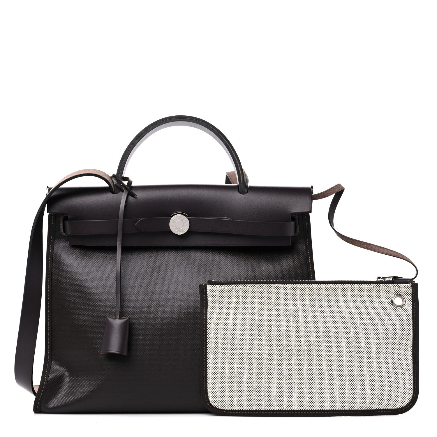 Hermes Toile H Berline Vache Hunter Herbag Zip PM 31 Black Ebene 1 of 11