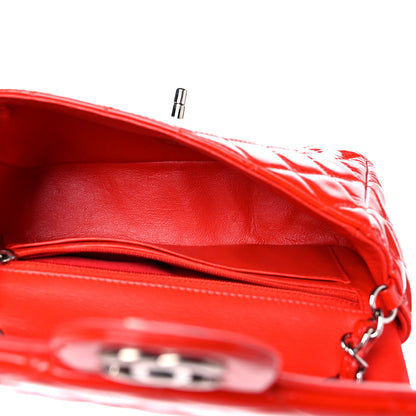 Chanel Patent Calfskin Quilted Mini Rectangular Flap Red 5 of 15