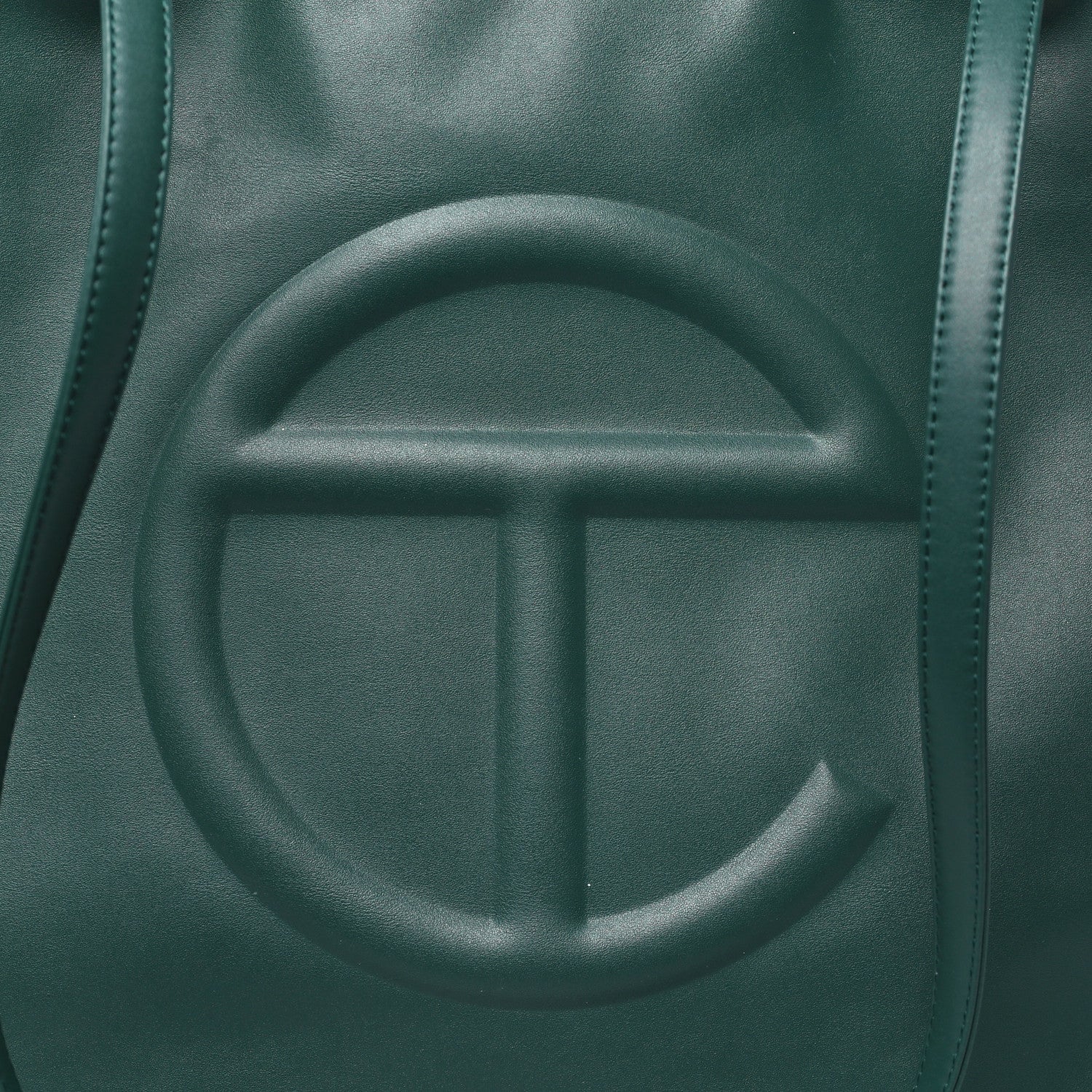 Telfar Vegan Leather Large Shopping Bag Dark Olive 1792096