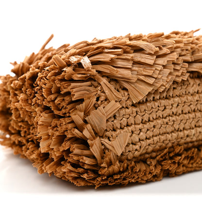 Chanel Raffia Fringe Nano Kelly Shopper Dark Beige 9 of 11