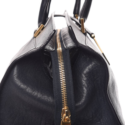 Saint Laurent Sheepskin Medium Cabas ChYc Navy 11 of 15