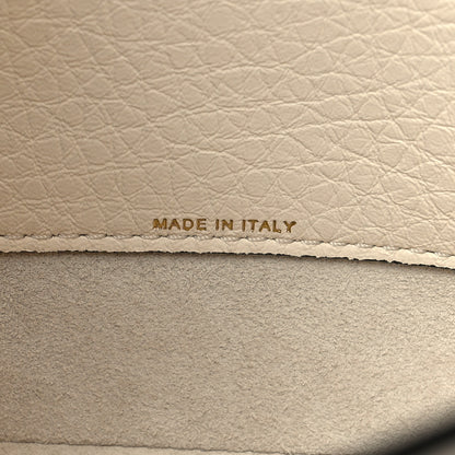 Valentino Garavani Pebbled Calfskin Vlogo Small Top Handle Shoulder Bag Ivory 7 of 9