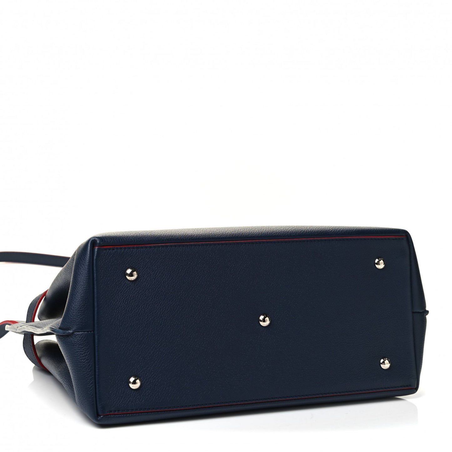 Calfskin Lockme Day Marine Rouge