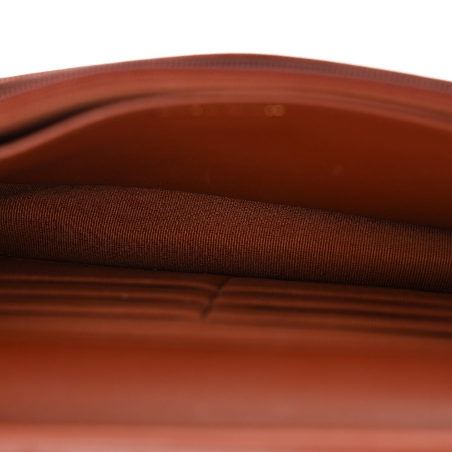 Gradient Lambskin Quilted Wallet On Chain WOC Brown