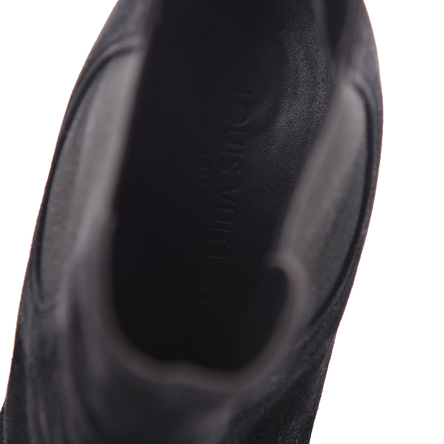 Louis Vuitton Suede Monogram Uniformes Cap Toe Chelsea 80mm Ankle Boots 36.5 Black 7 of 7
