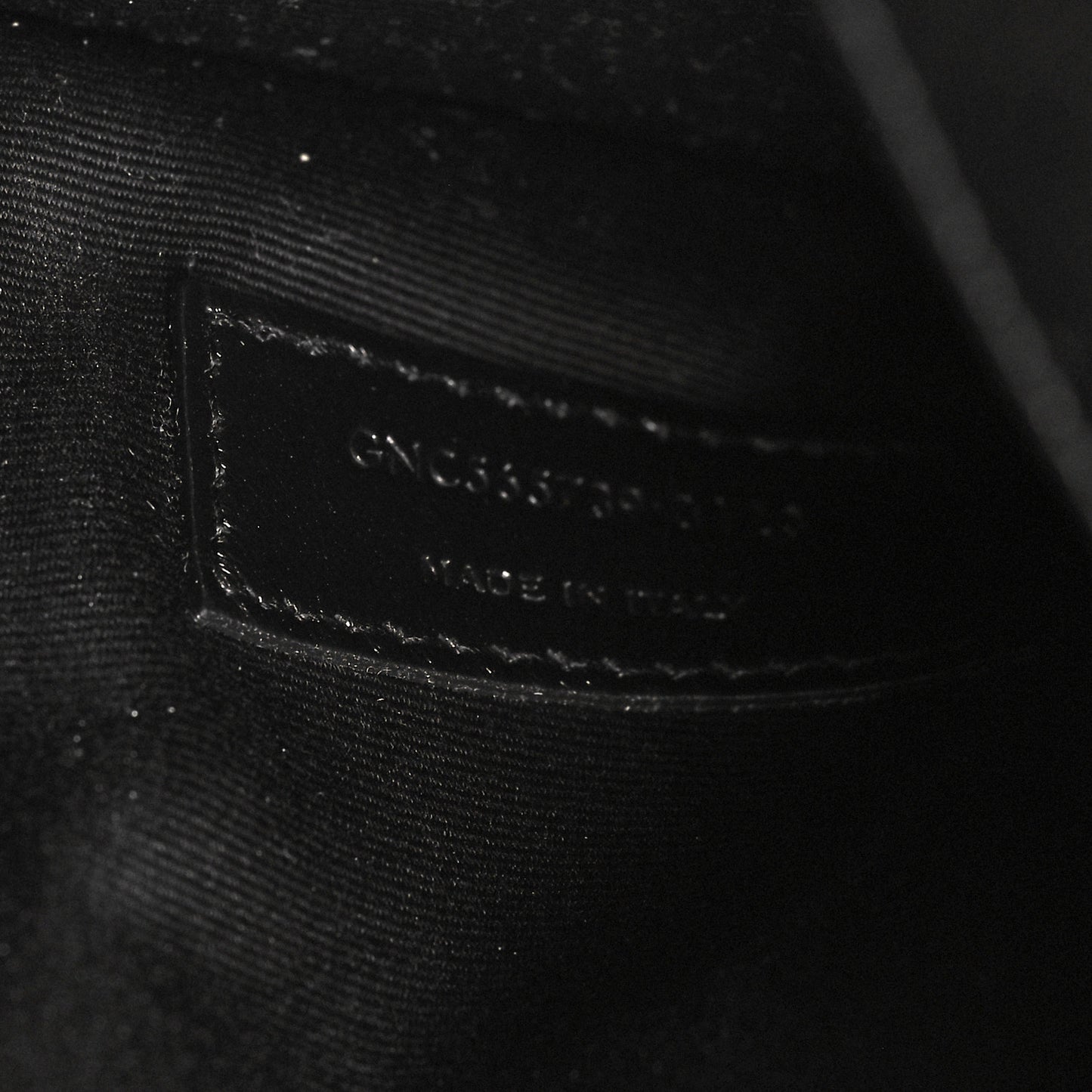 Patent Calfskin Monogram Uptown Clutch Black