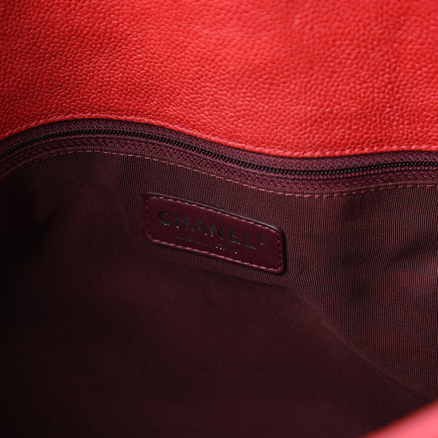 Caviar Quilted French Riviera Hobo Rouge