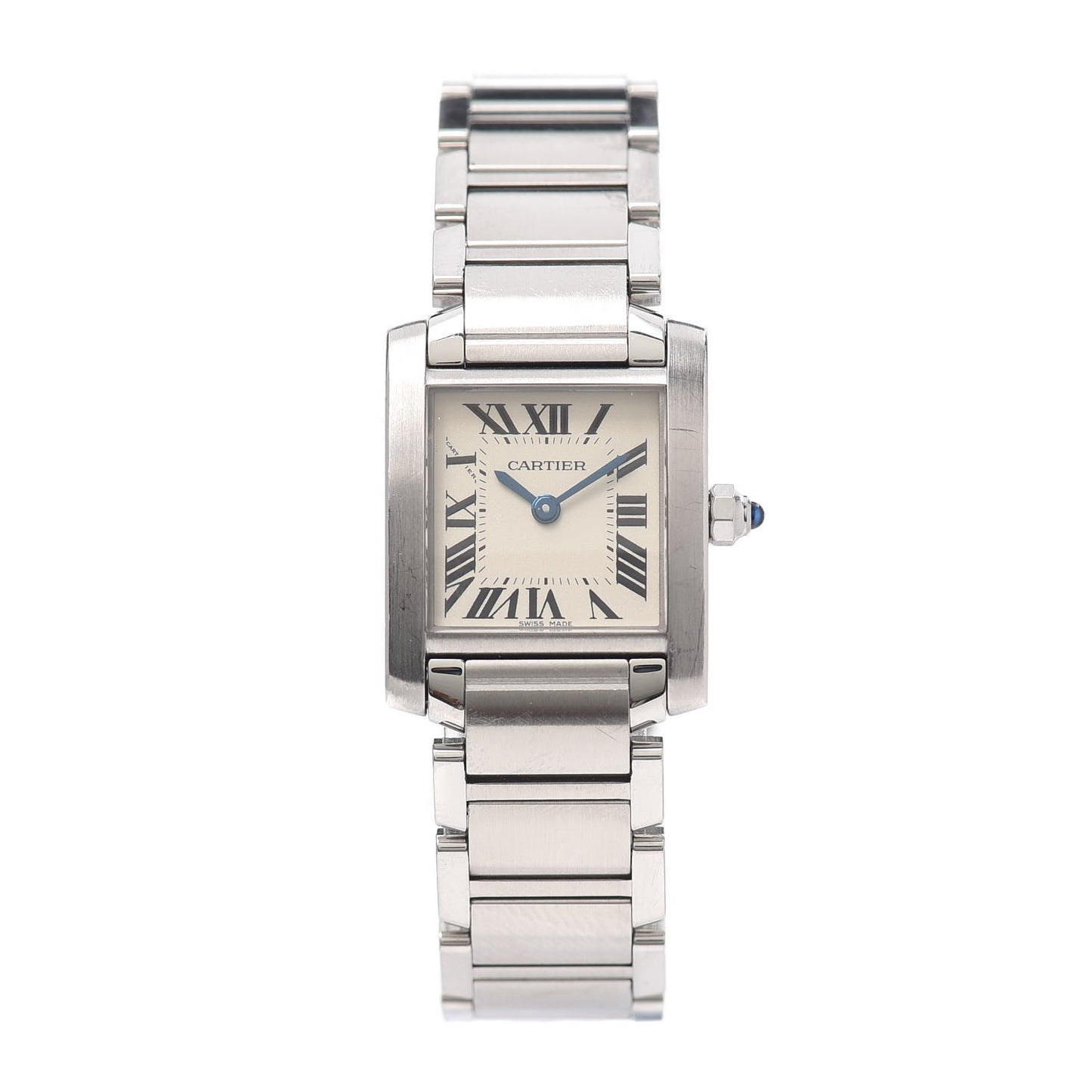 Stainless Steel 20mm Tank Francaise Quartz Watch