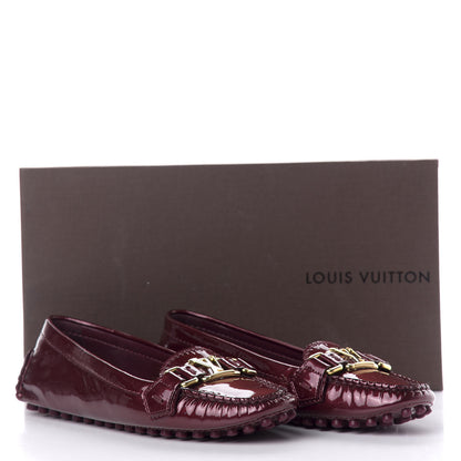 Louis Vuitton Patent Calfskin Oxford Loafers 34 Rouge Fauviste 10 of 10