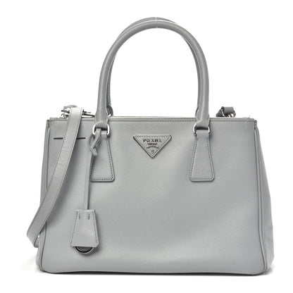 Prada Saffiano Small Galleria Double Zip Tote Nube 1 of 16