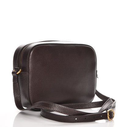 Gucci Textured Calfskin Web Small Webby Bee Shoulder Bag Brown Coffee 3 of 7