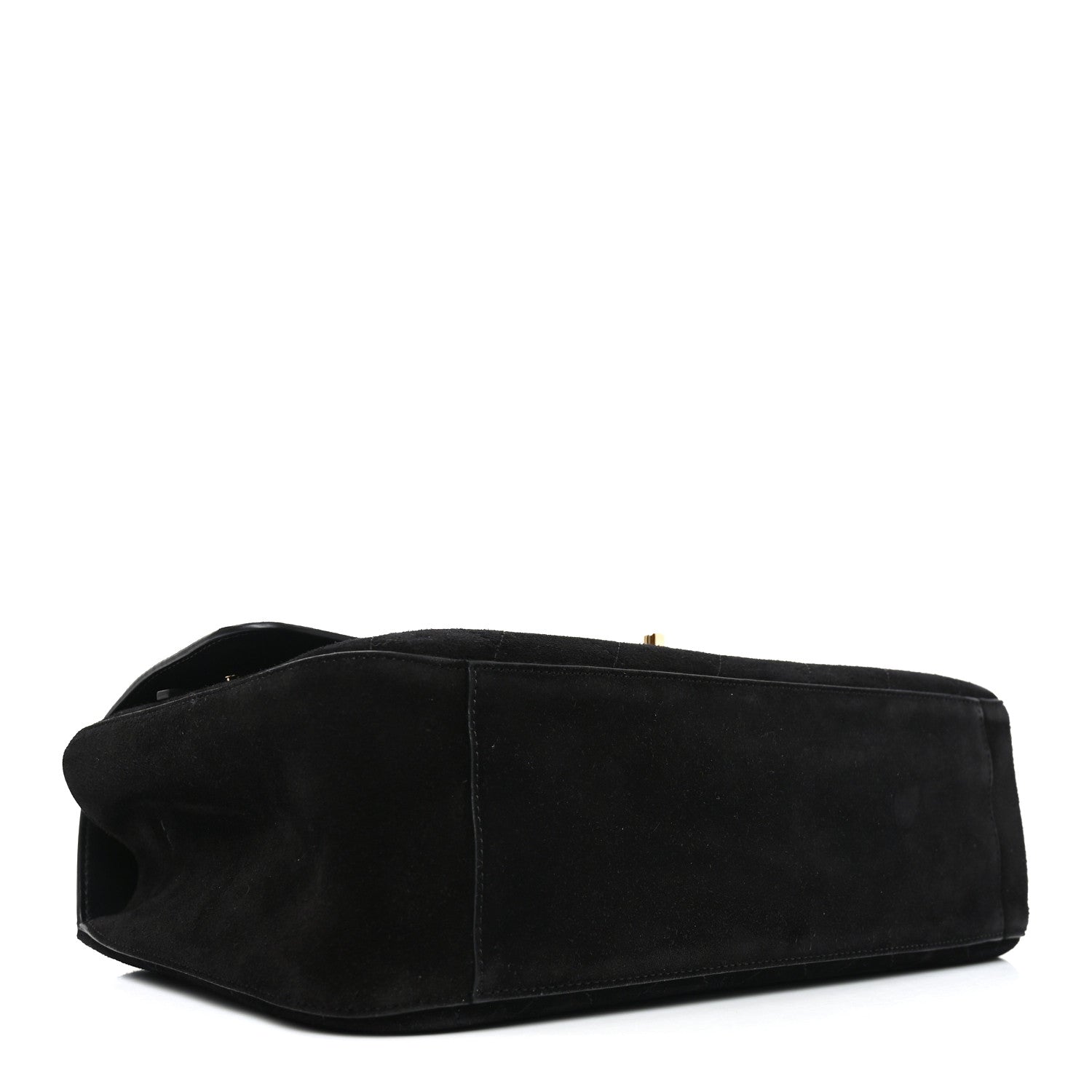 Chanel Suede Calfskin Small Souplissimo Maxi Flap Black 4 of 11