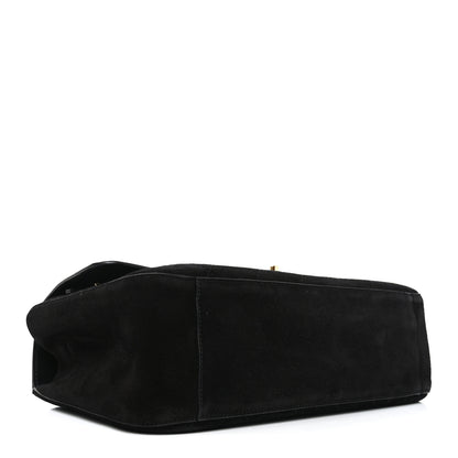 Chanel Suede Calfskin Small Souplissimo Maxi Flap Black 4 of 11