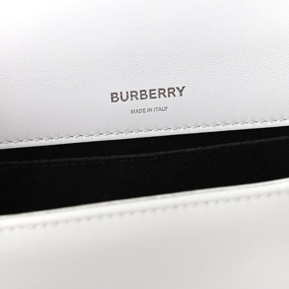 Burberry Patent Quilted Horseferry Print Small Lola Bag White 8 of 10