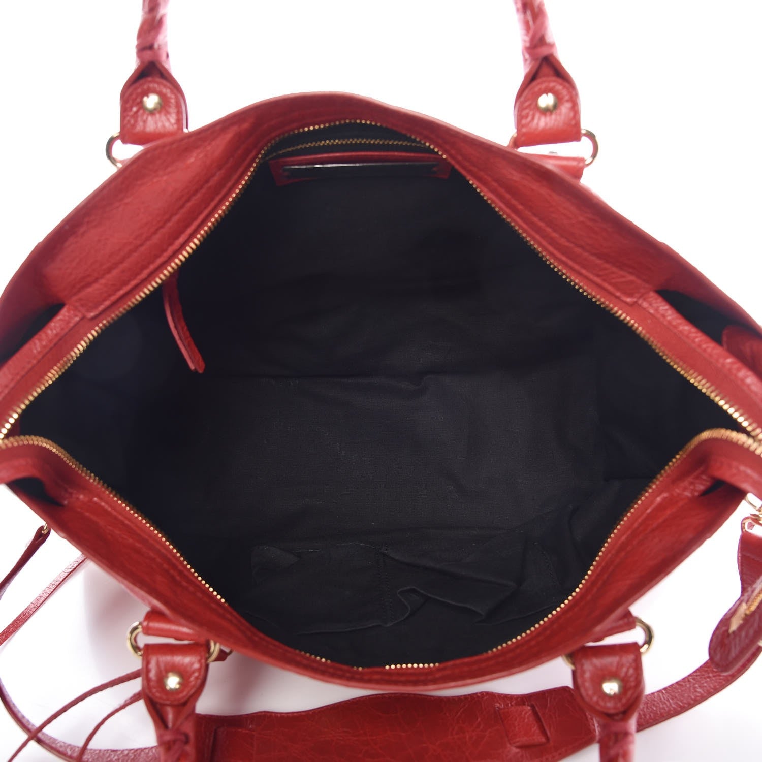 Balenciaga Agneau Classic Gold Hardware City Rouge Groseille 6 of 8