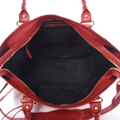 Balenciaga Agneau Classic Gold Hardware City Rouge Groseille 6 of 8