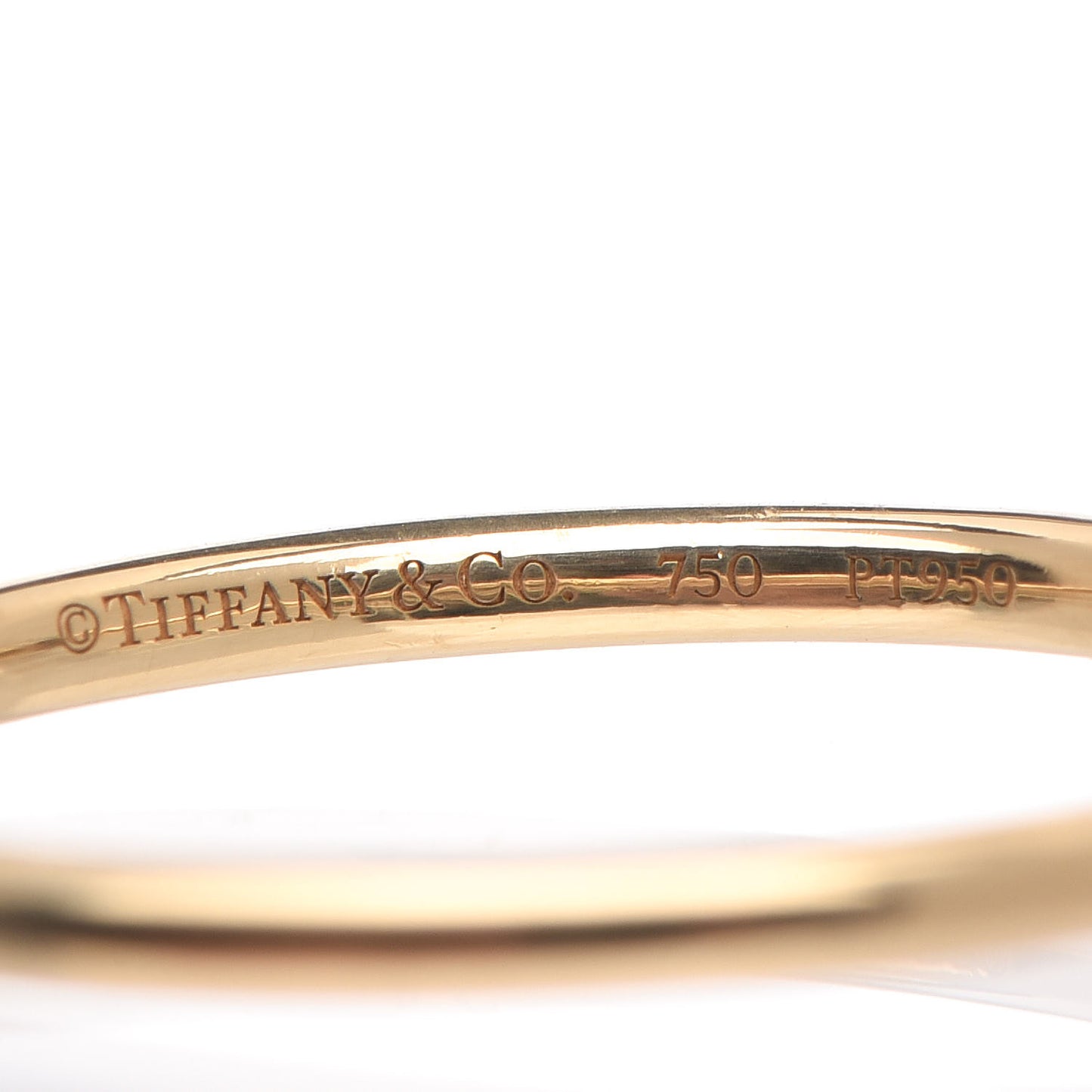 18K Yellow Gold Platinum Diamond .15ct Square Bezet Ring 52 6