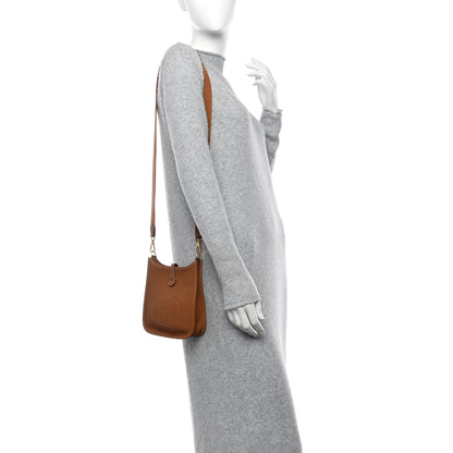 Hermes Taurillon Clemence Evelyne TPM Gold 2 of 10