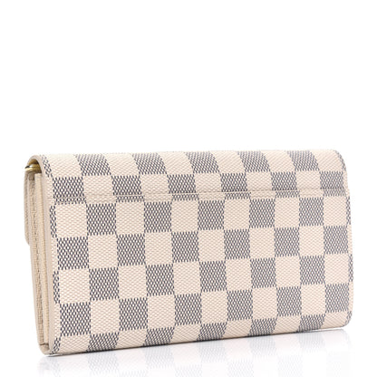 Louis Vuitton Damier Azur Sarah Wallet NM 2 of 6