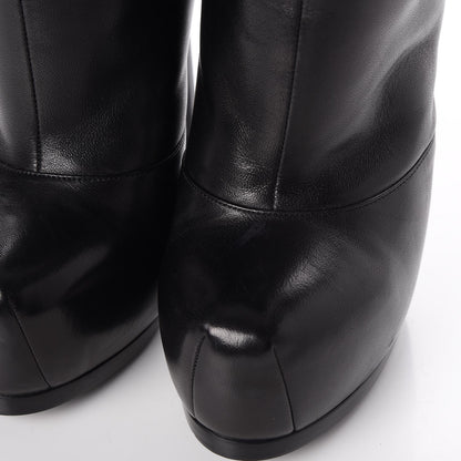 Saint Laurent Nappa Shearling Tribtoo 105 Platform Boots Black 14 of 15