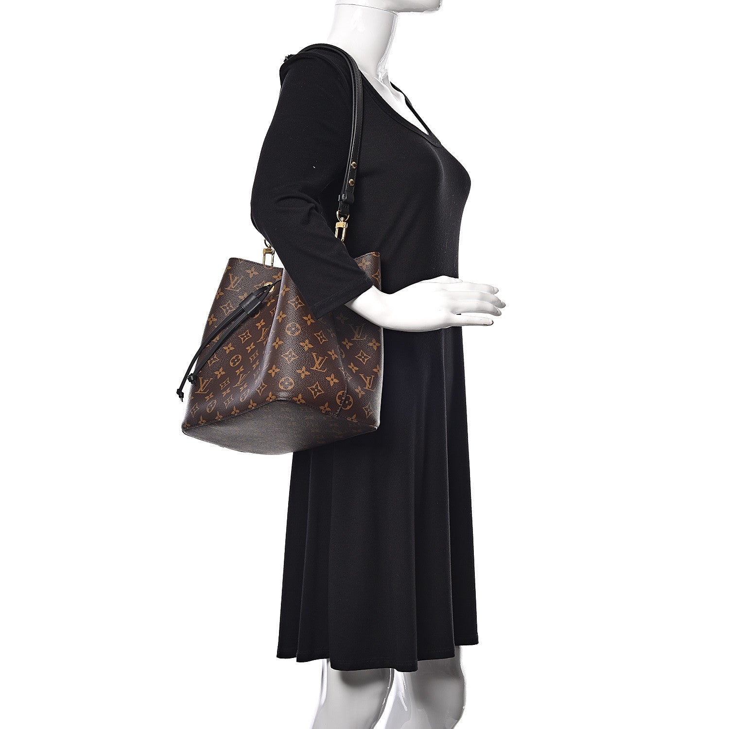 Louis Vuitton Monogram Neonoe MM Black 2 of 11