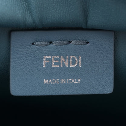 Fendi Vitello Dolce Mini 3jours Tote Blue 6 of 10