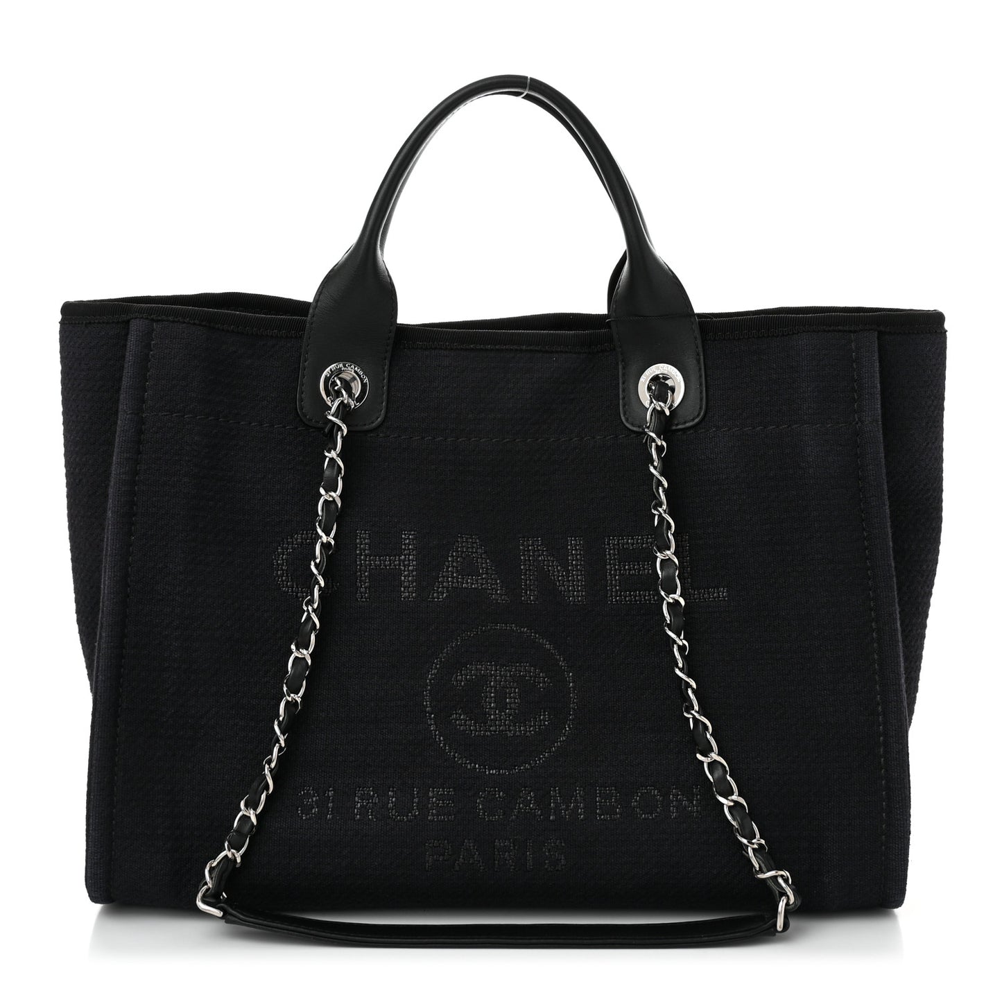 Mixed Fibers Small Deauville Tote Black