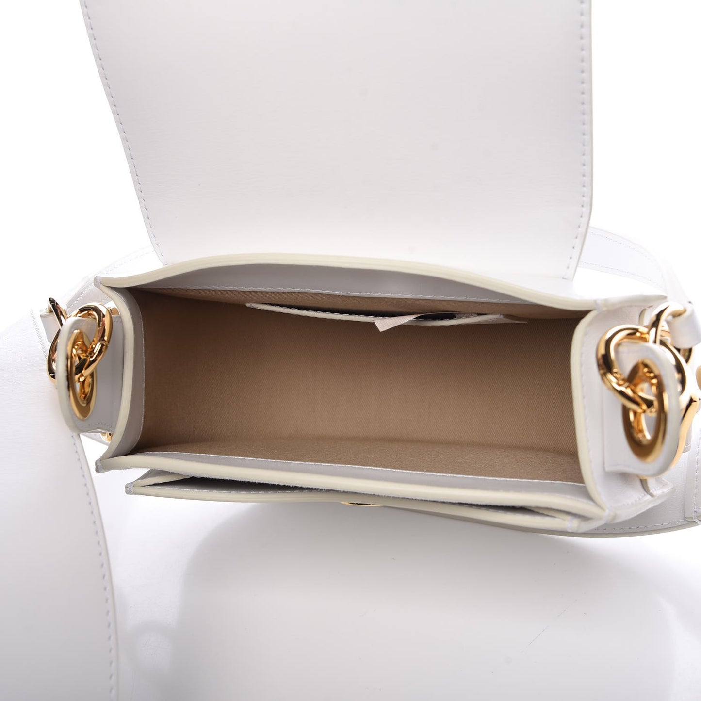 Calfskin Small Tess Bag Brilliant White
