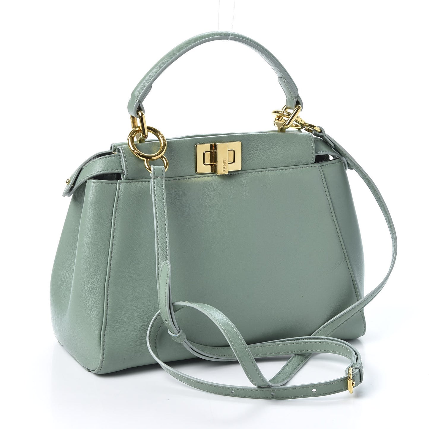 Nappa Mini Peekaboo Iconic Satchel Menta