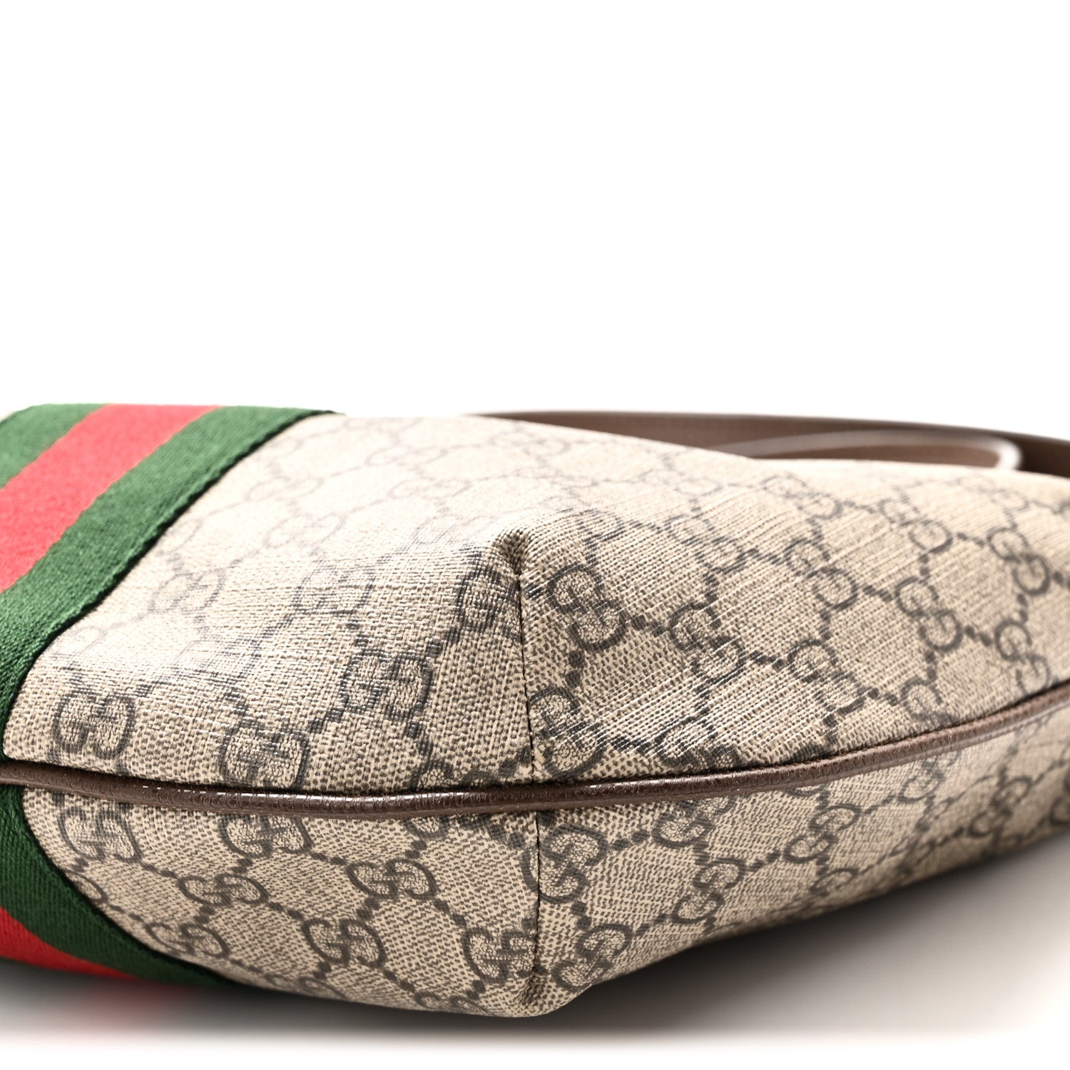 Gucci GG Supreme Monogram Web Small Ophidia Half Moon Hobo Brown 10 of 10