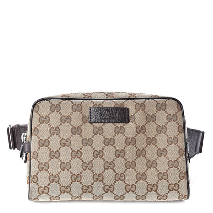 Gucci Monogram Belt Bag Dark Brown 1 of 10