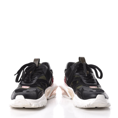 Valentino Garavani Calfskin Suede Camouflage Bounce Sneakers 37 Multicolor 5 of 19