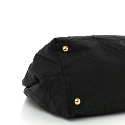 Prada Tessuto Nylon Tassel Tote Black 9 of 11