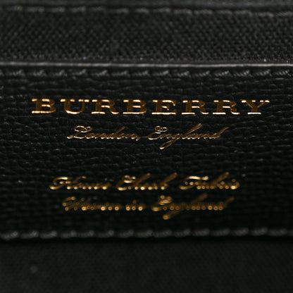 Burberry Derby Calfskin House Check Medium Banner Tote Black 6 of 15