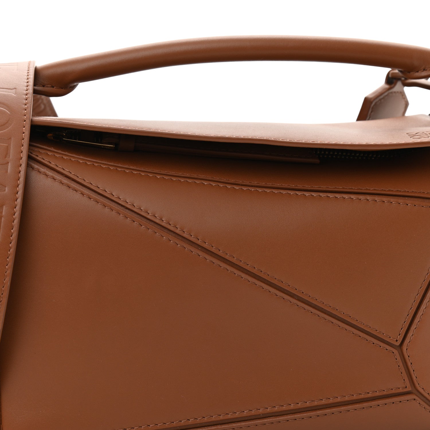 Loewe Satin Calfskin Small Puzzle Bag Pecan 6 of 8