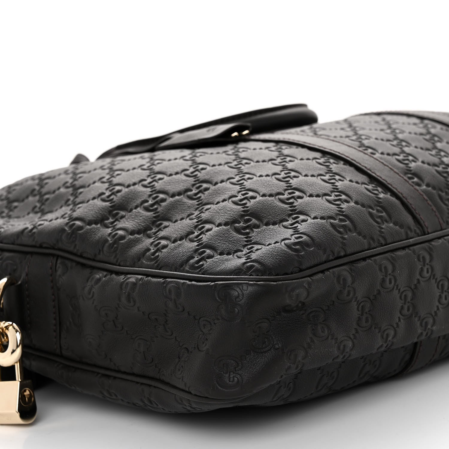 Gucci Guccissima Signature Briefcase Black 8 of 9