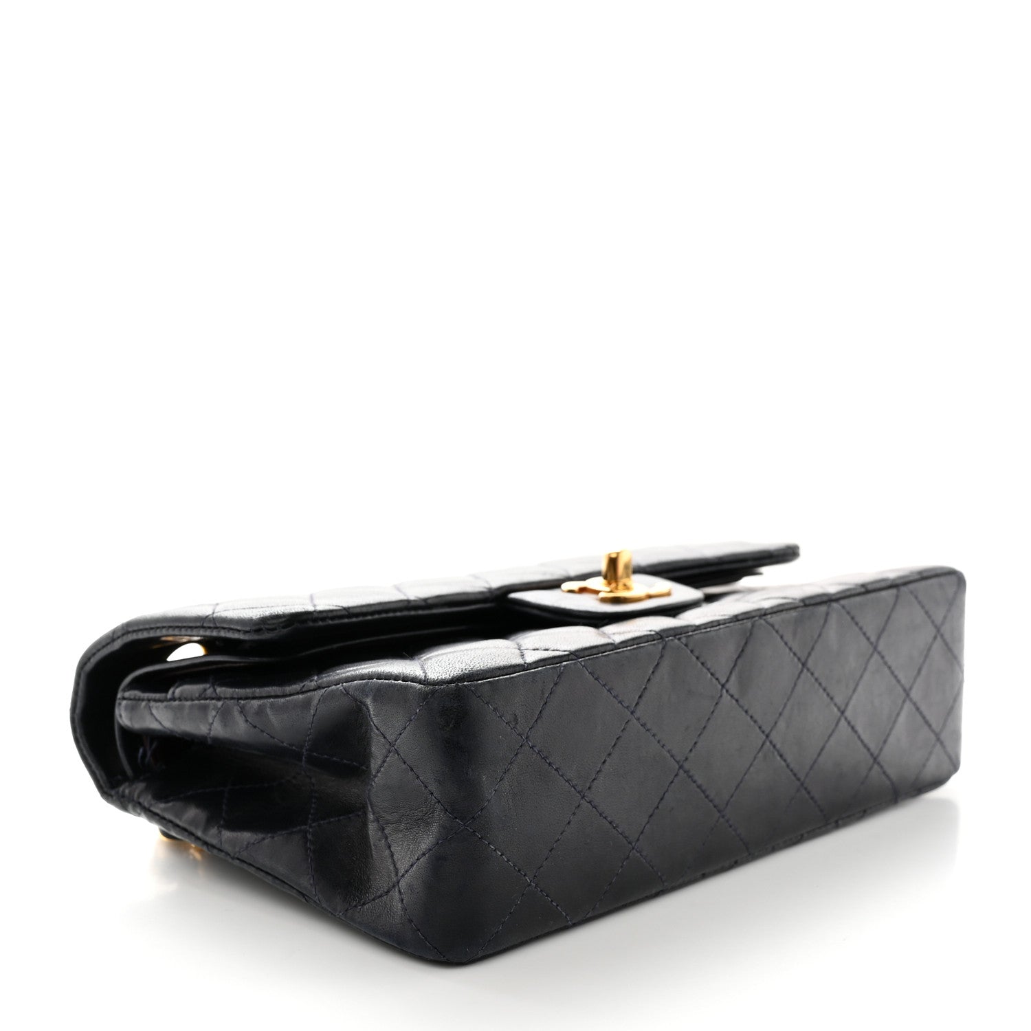 Chanel Lambskin Quilted Small Double Flap Navy 4 of 13